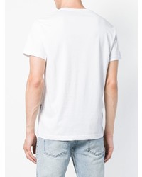 Мужская белая футболка с круглым вырезом со звездами от Versace Jeans