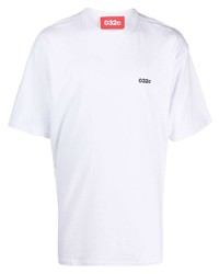 Мужская белая футболка с круглым вырезом от 032c