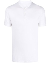Мужская белая футболка с круглым вырезом от 120% Lino