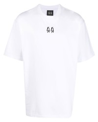 Мужская белая футболка с круглым вырезом от 44 label group