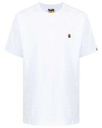 Мужская белая футболка с круглым вырезом от A Bathing Ape