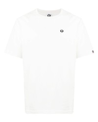 Мужская белая футболка с круглым вырезом от AAPE BY A BATHING APE