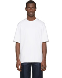 Мужская белая футболка с круглым вырезом от Acne Studios