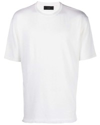 Мужская белая футболка с круглым вырезом от Alanui