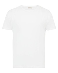 Мужская белая футболка с круглым вырезом от Alexander McQueen