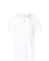 Мужская белая футболка с круглым вырезом от Alexander McQueen