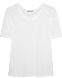 Женская белая футболка с круглым вырезом от Alexander Wang