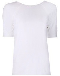 Женская белая футболка с круглым вырезом от Alexander Wang