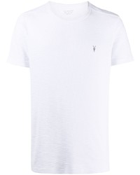 Мужская белая футболка с круглым вырезом от AllSaints