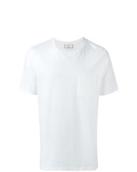 Мужская белая футболка с круглым вырезом от AMI Alexandre Mattiussi