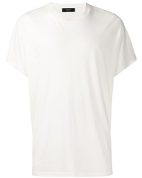Мужская белая футболка с круглым вырезом от Amiri