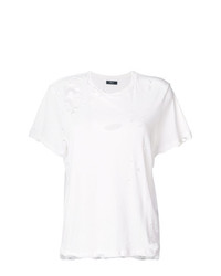 Женская белая футболка с круглым вырезом от Amiri