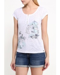 Женская белая футболка с круглым вырезом от Animal