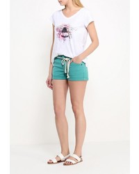 Женская белая футболка с круглым вырезом от Animal