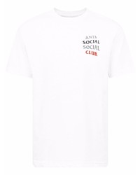 Мужская белая футболка с круглым вырезом от Anti Social Social Club
