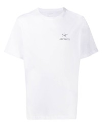 Мужская белая футболка с круглым вырезом от Arc'teryx