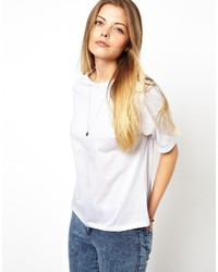 Женская белая футболка с круглым вырезом от Asos