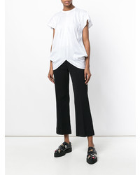 Женская белая футболка с круглым вырезом от Junya Watanabe