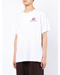 Мужская белая футболка с круглым вырезом от New Balance