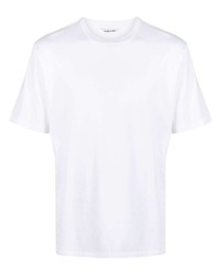 Мужская белая футболка с круглым вырезом от Auralee