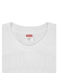 Мужская белая футболка с круглым вырезом от Supreme