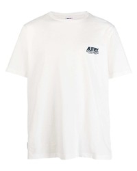 Мужская белая футболка с круглым вырезом от AUTRY