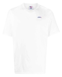 Мужская белая футболка с круглым вырезом от AUTRY