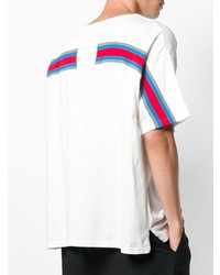 Мужская белая футболка с круглым вырезом от Facetasm