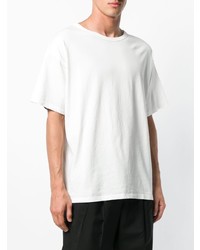 Мужская белая футболка с круглым вырезом от Facetasm