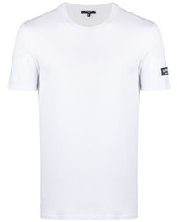 Мужская белая футболка с круглым вырезом от Balmain