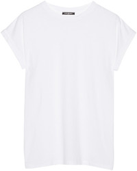 Женская белая футболка с круглым вырезом от Balmain