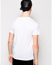 Мужская белая футболка с круглым вырезом от Cheap Monday