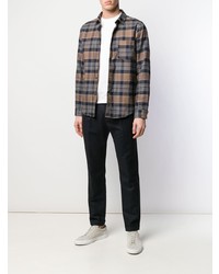 Мужская белая футболка с круглым вырезом от Zanone