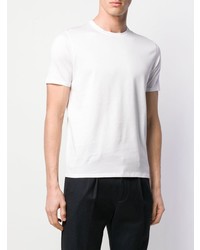 Мужская белая футболка с круглым вырезом от Zanone