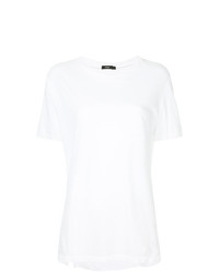 Женская белая футболка с круглым вырезом от Bassike
