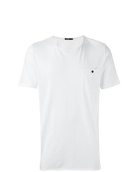 Мужская белая футболка с круглым вырезом от Bassike
