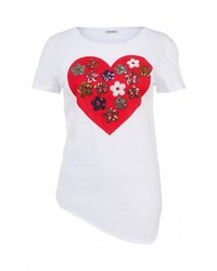 Женская белая футболка с круглым вырезом от BeaYukMui