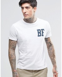 Мужская белая футболка с круглым вырезом от Bellfield