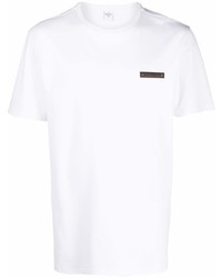 Мужская белая футболка с круглым вырезом от Berluti