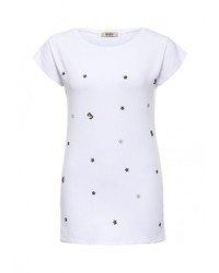 Женская белая футболка с круглым вырезом от Besh