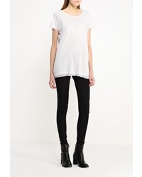 Женская белая футболка с круглым вырезом от BOSS ORANGE