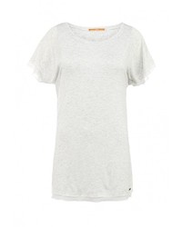 Женская белая футболка с круглым вырезом от BOSS ORANGE