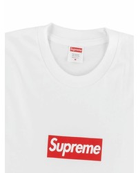 Мужская белая футболка с круглым вырезом от Supreme