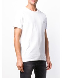 Мужская белая футболка с круглым вырезом от BOSS HUGO BOSS
