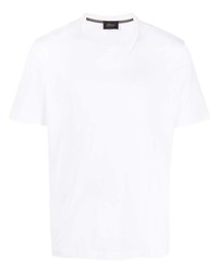 Мужская белая футболка с круглым вырезом от Brioni