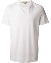 Мужская белая футболка с круглым вырезом от Burberry