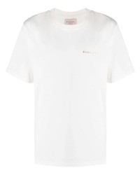 Мужская белая футболка с круглым вырезом от Buscemi