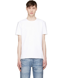 Мужская белая футболка с круглым вырезом от Calvin Klein Collection