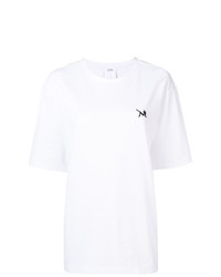 Женская белая футболка с круглым вырезом от Calvin Klein Jeans Est. 1978