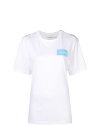 Женская белая футболка с круглым вырезом от Calvin Klein Jeans